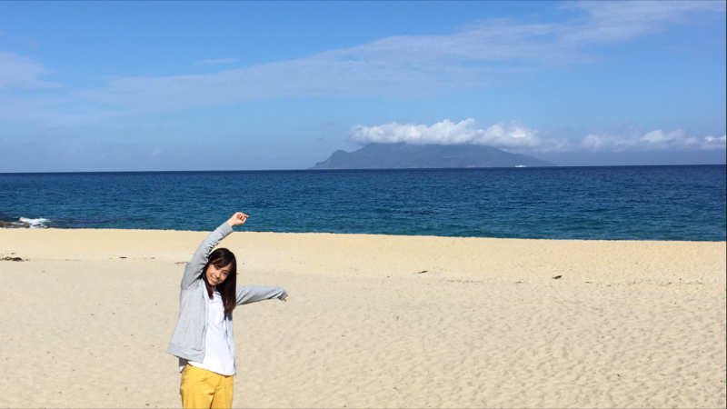 屋久島町ふるさとウィーク！永田いなか浜は海の向こうに口永良部島が見える！！