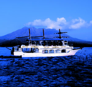 錦江湾観光遊覧船「クイーンズしろやま」に乗船して神瀬灯台砂浜の清掃活動をしよう！